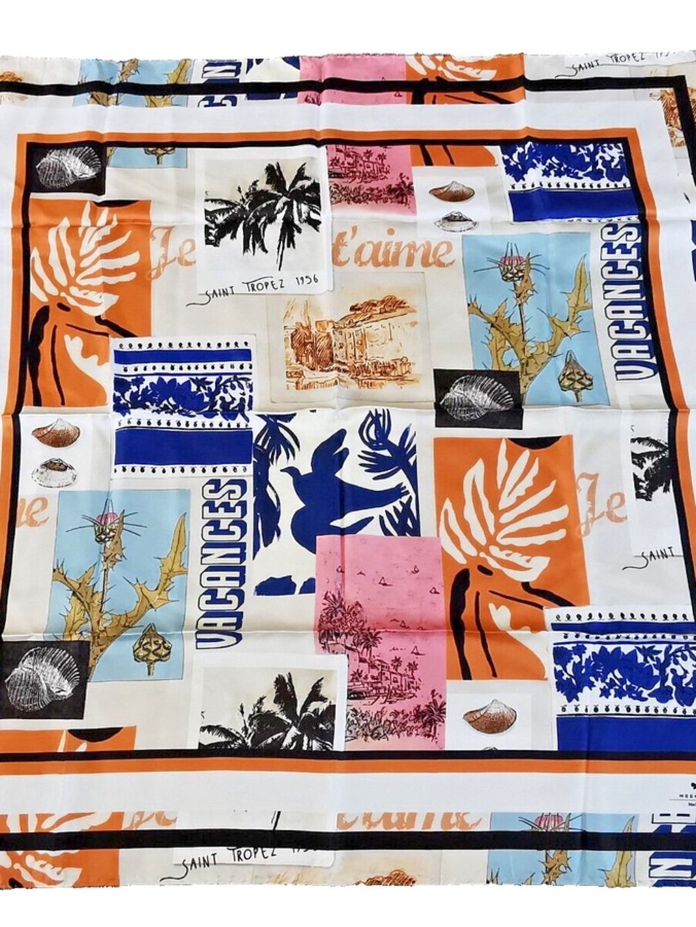 Weekend by MaxMara 100% Silk Printed Twill Scarf